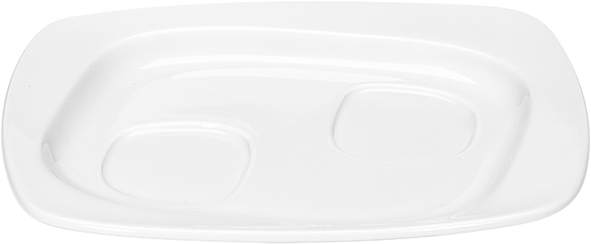 Solutions Untertasse rechteckig 18x13 cm Höhe: 1,9 cm von BAUSCHER