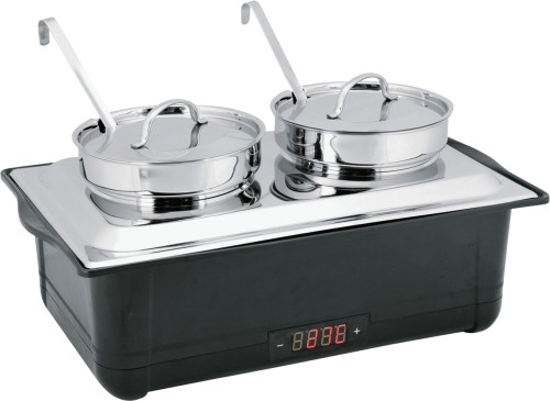 Elektro Suppenstation. Kunststoff/Chromnickelstahl. mit Regelthermostat, GN Behälter 1/1