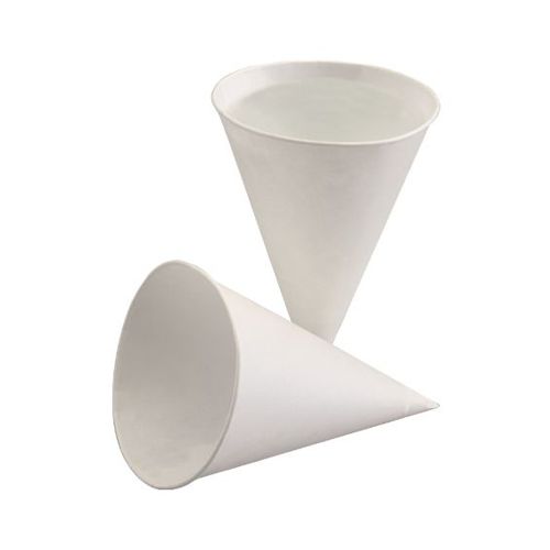200 Spitzbecher, Zuckerrohrpapier 100 ml Ø 7 cm · 9,5 cm weiss von PAPSTAR