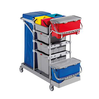 FILMOP Reinigungswagen Morgan Security Top Down blau, grau