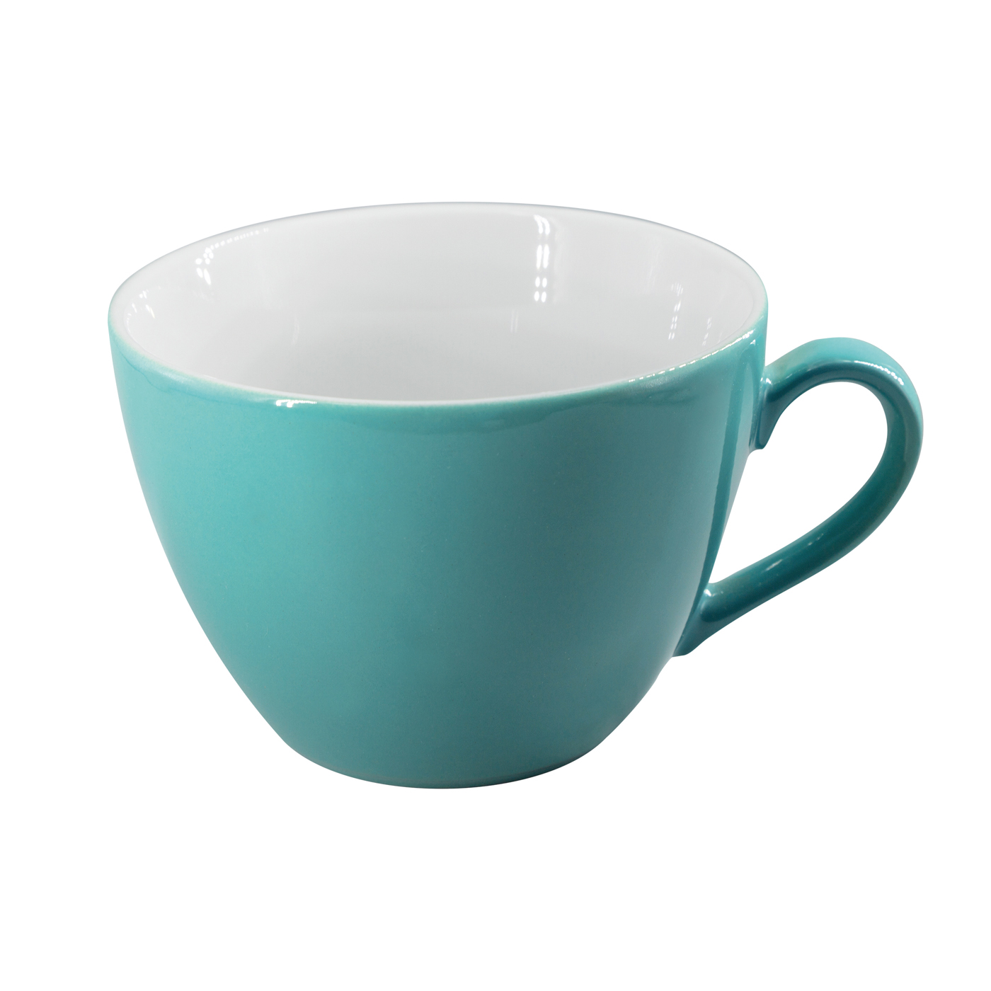 Obertasse 0,45 l - Form: Table Selection - Dekor, 79924 petrol - aus Porzellan. Hersteller:, Eschenbach. "Made in Germany".