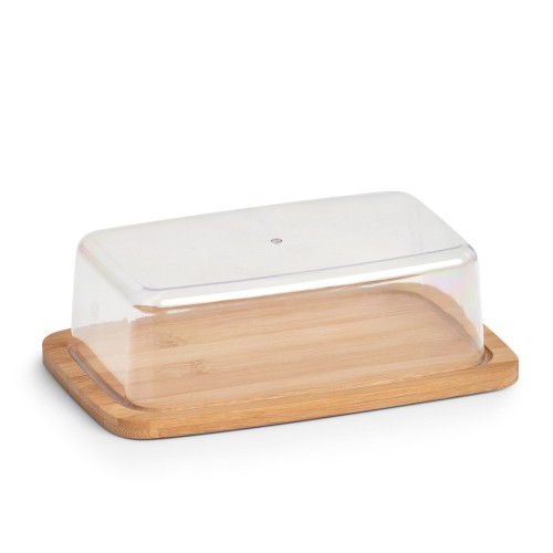 Butterglocke, Bambus/Kunststoff. Länge: 190 mm. Breite: 120 mm. Höhe: 60 mm - moderne Butterdose