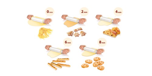 Teigrolle mit einstellbarer Teigstärke DELÍCIA