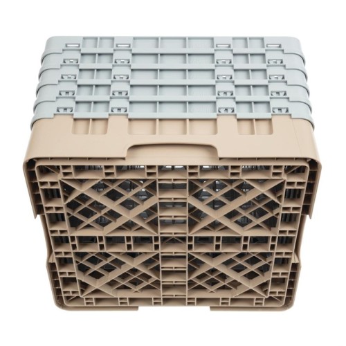 Cambro Gläserspülkorb beige mit 36 Fächern max Glashöhe 25,7cm. Dieser Gläserspülkorb bietet optimalen Schutz für Ihre