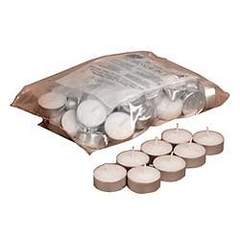 Teelichte weiß 2,0x4,0 cm in Alu-Hülse 50 Stück.