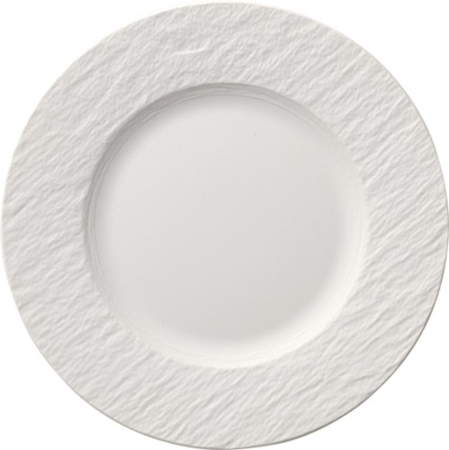Villeroy & Boch Teller flach, 22 cm Durchmesser, Serie The Rock White Glacier