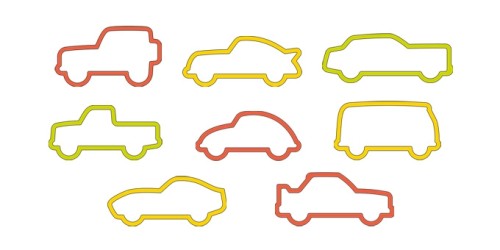 Ausstechformen Autos DELÍCIA KIDS, 8 St.