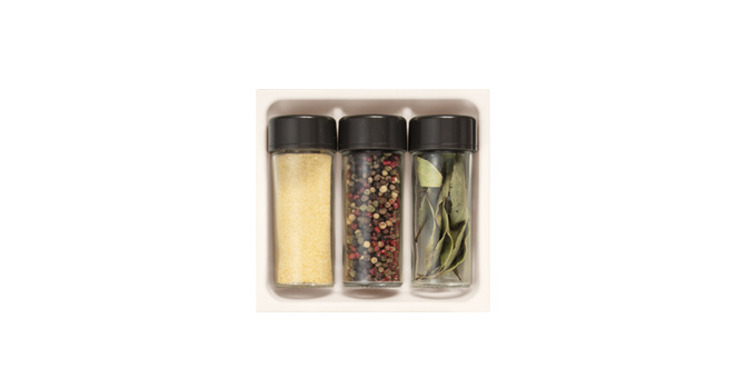 Schubladeneinsatz für Gewürzdosen FlexiSPACE 148 x 148 mm