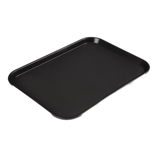 Cambro Polypropylen Fastfood Serviertablett Farbe: schwarz, Maß: 41 x 30 cm.