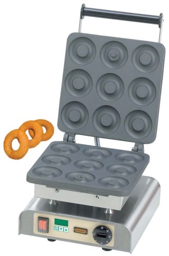 NEUMÄRKER Dony Donuteisen I mit Digitaltimer, Aluminiumplatten beschichtet 310x340x250 mm