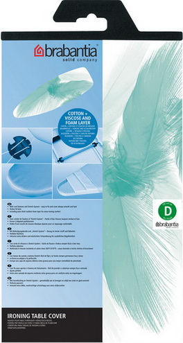 Brabantia Bügeltischbezüge 135x45 Baumwollbezug mit 4mm Schaumstoff und 4mm Filz Gemischt(farbig)