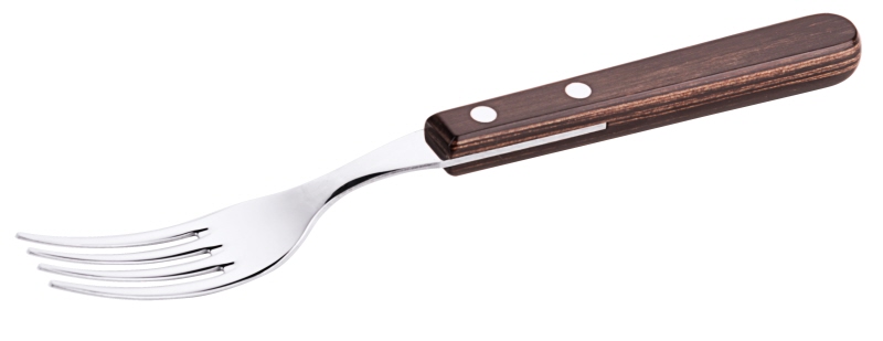 Steakgabel, groß, Holzimitat