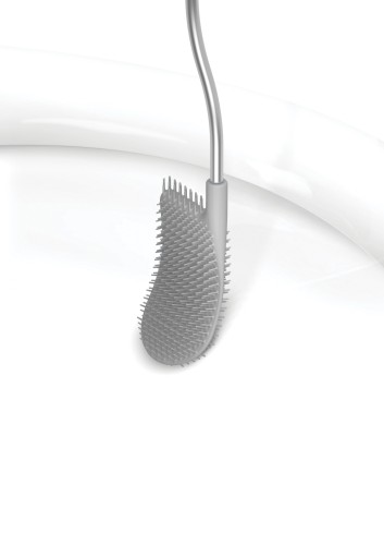 Joseph Joseph Flex Wand-WC-Bürste aus Edelstahl - Weiß