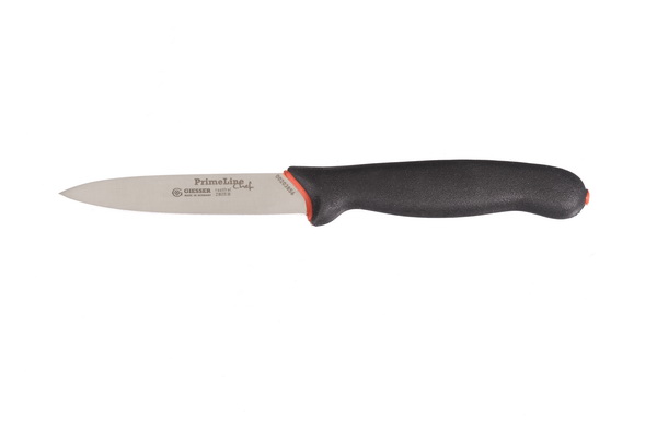 Gemüsemesser mittelspitz 10 cm, schwarz PrimeLine Chef Giesser - Made in Germany