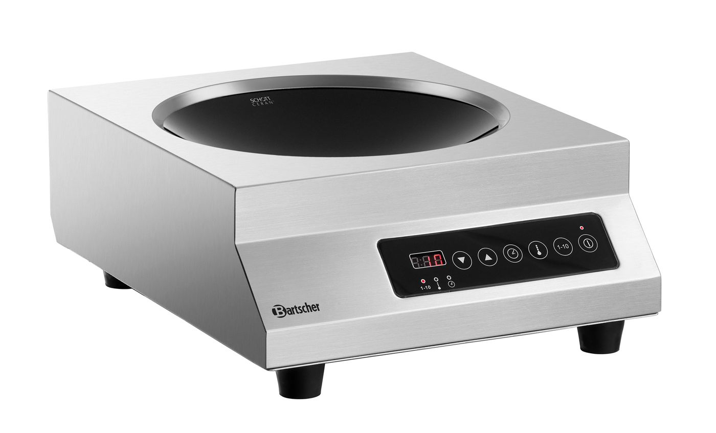 Bartscher Induktionswok IW 35 PRO-2 |Geräte-Anschluss: Steckerfertig | Maße: 35,5 x 44x 16,5 cm. Gewicht: 8,2 kg