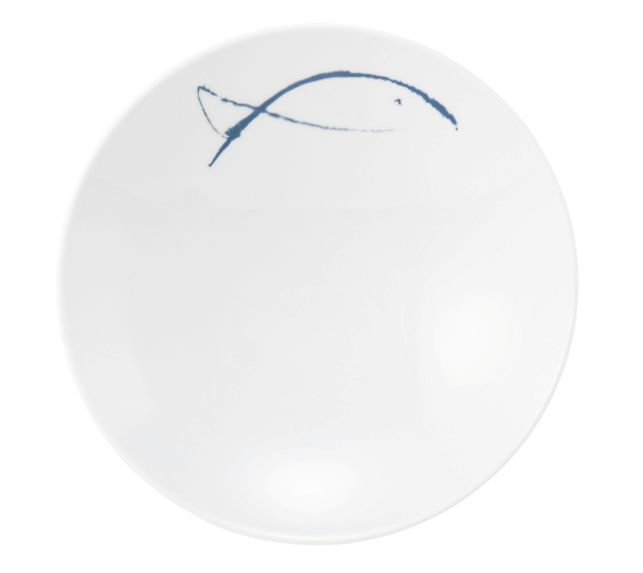 Seltmann Coupschale 23 cm M5381, rund, Form: Coup Fine Dining, Dekor: 57515 Blue Sea, hohe Kantenschlagfestigkeit, Made in Germany