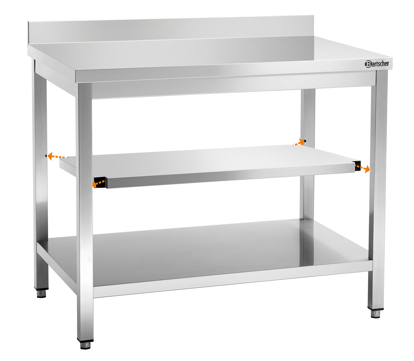 Bartscher Zwischenboden 1000 | Material:Edelstahl | Maße: 98 x 68 x 4,0 cm. Gewicht: 5,6 kg