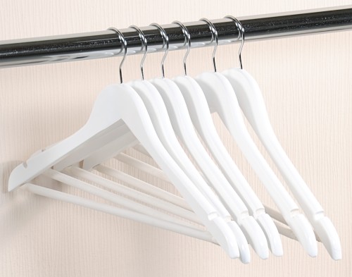 Kesper Formkleiderbügel, 6er Pack, FSC, weiß
