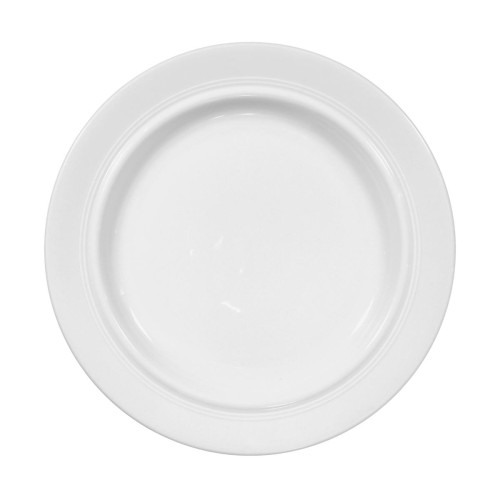 Seltmann Teller flach 23 cm, rund mit Relief, Form: Vitalis, weiss4708 3es Band, hohe Kantenschlagfestigkeit, Made in Germany
