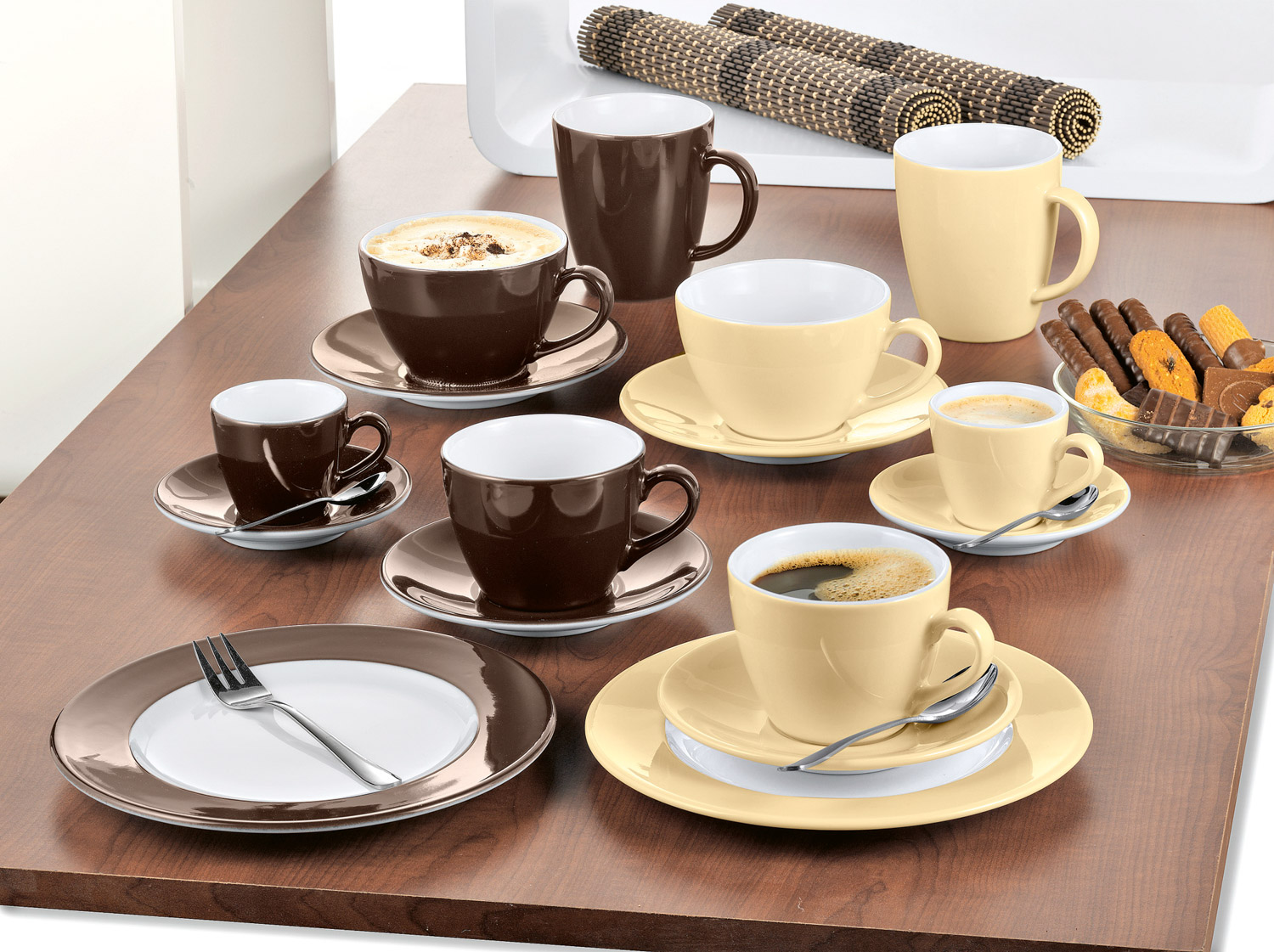 Zuckerschale COFFEESHOP, 0,21l, beige, von Eschenbach. Offene Schale ohne Deckel.