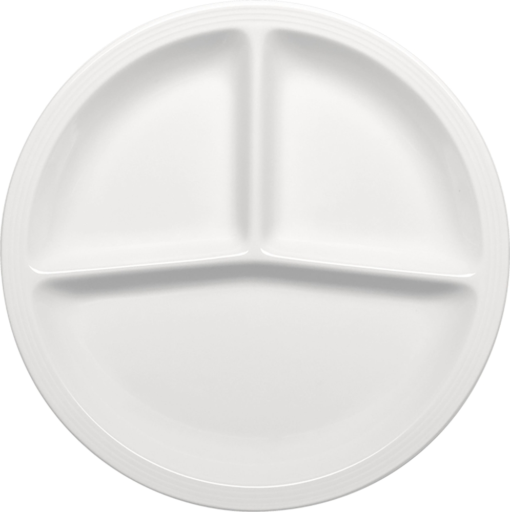 BAUSCHER systemgeschirr dialog relief Platte 3-teilig 25 cm