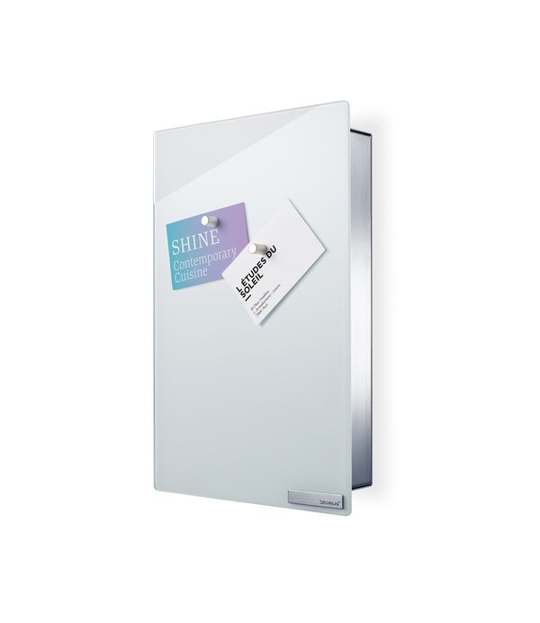 Blomus Schlüsselkasten / Glasmagnettafel, weiss 