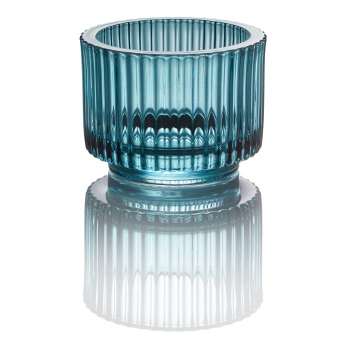 WMF Windlicht blau H7cm | Maße: 9,1 x 9,1 x 7 cm