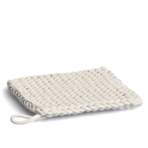 Topflappen "Nature", Baumwolle, natur. Länge: 180 mm. Breite: 180 mm.