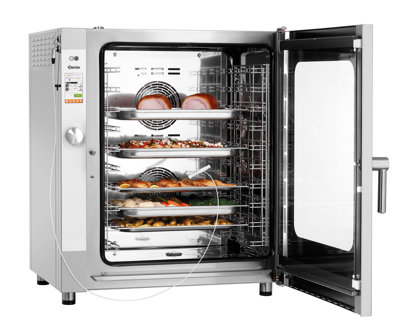 Bartscher Kombidämpfer Silversteam 10111D |Temperaturbereich bis: 300 °C | Maße: 89 x 83,5 x106,5 cm. Gewicht: 120 kg