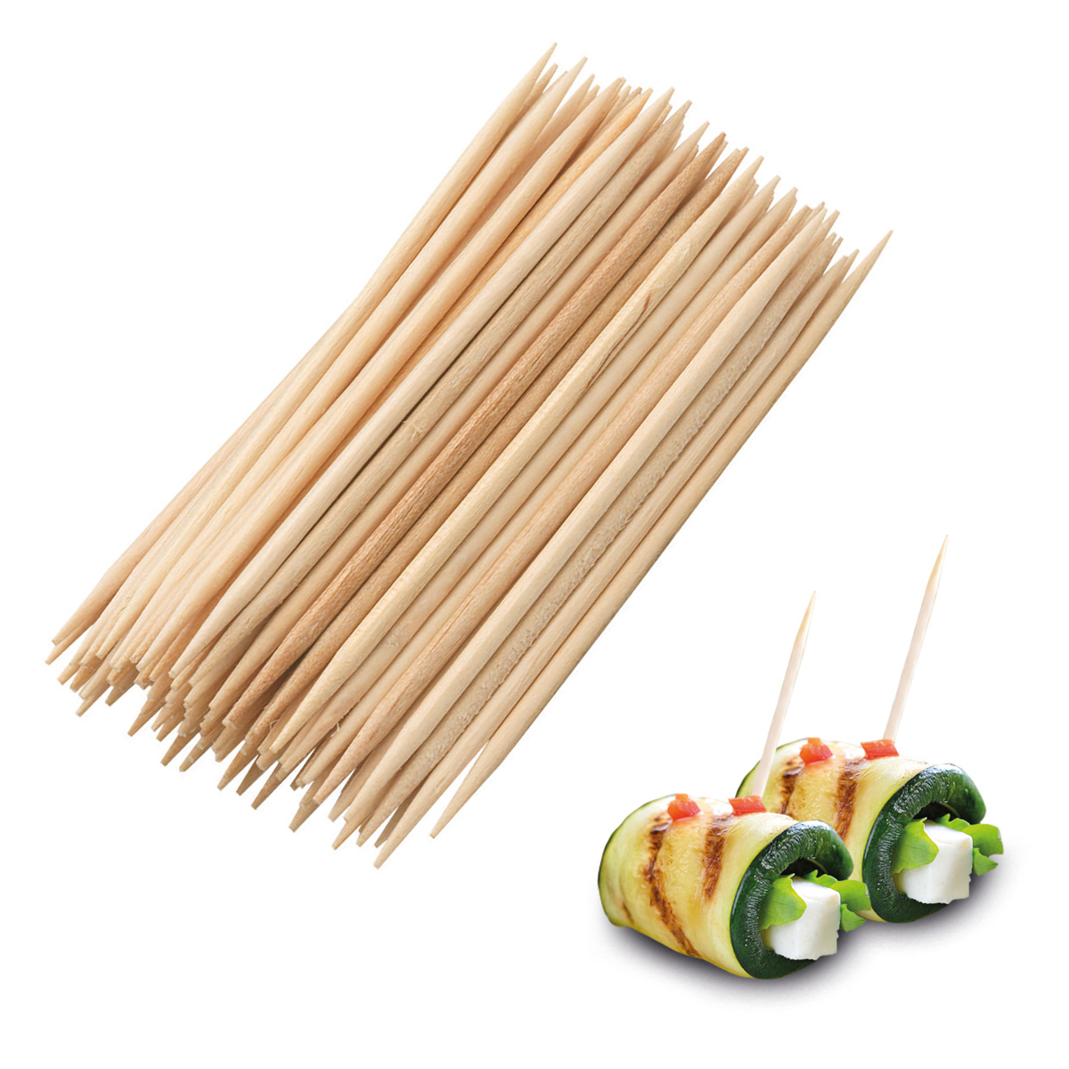 1000 Zahnstocher/Spießchen »Woody«, 65 mm