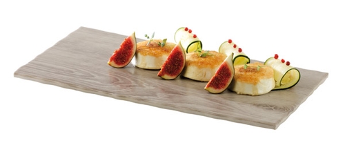 GN 1/3 Tablett -DRIFTWOOD- 32,5 x 17,6 cm, H: 1,5 cm Melamin, Holzoptik mit Antirutsch-Füßchen spülmaschinengeeignet