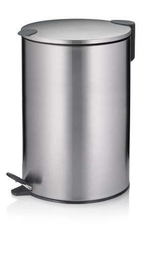 Treteimer Mats Edelstahl silber matt Sil. Close 38,0 cm 25,0 cm Ø 12,0l von Kela