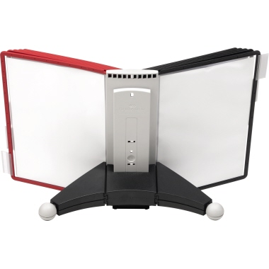 DURABLE Sichttafelständer SHERPA® TABLE 10 DIN A4 Polyamid 5 x rot, 5 x schwarz 10 Sichttafeln