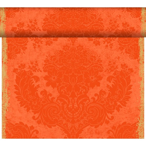 Duni Dunicel® Tête-à-Tête-Tischläufer 0,4 x 24 m Royal Sun Orange, 4 Stk/Krt (4 x 1 Stk)