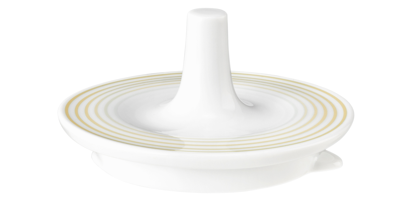 Seltmann Deckel zur Teekanne 1, Form: Blues, Dekor: 57719 Sandbeige