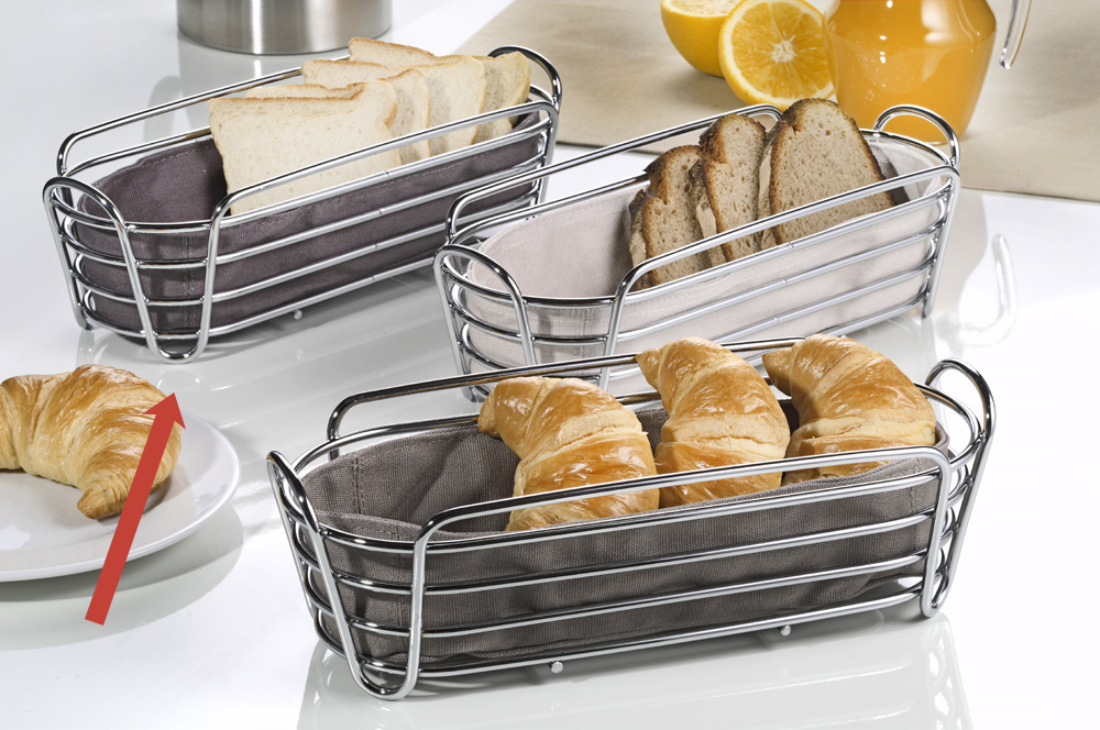 BLOMUS Brotkorb - Taupe - Maß: 320 x 140 x 90 mm