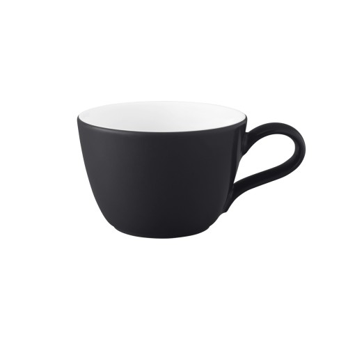 Seltmann Obere zur Kaffeetasse 0,19 l M5389, rund, Form: Coup Fine Dining, Dekor: 57350 schwarz, hohe Kantenschlagfestigkeit, Made in