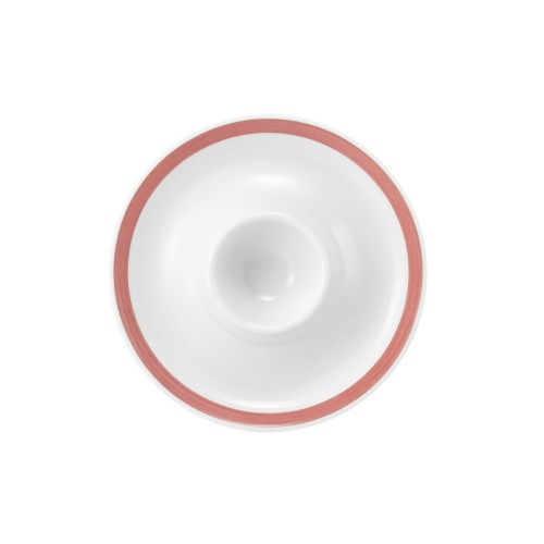 Seltmann Eierbecher mit Ablage, rund, Form: Community, Dekor: 57393 Pinselband 4, hohe Kantenschlagfestigkeit, Made in Germany