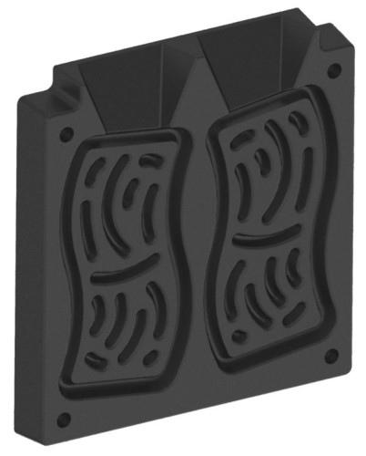 NEUMÄRKER Kartoffel-Waffel Backplattensatz für Helios antihaftbeschichtetes Aluminium