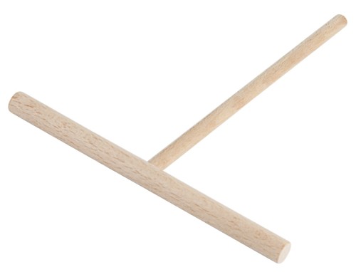 Teigverteiler für Crêpes aus unbehandeltem, naturbelassenem Buchenholz, nicht spülmaschinengeeignet Breite: 20 cm, Stiellänge: