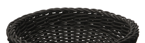 Korb, rund Ø 16 cm, H: 8 cm Polypropylen, schwarz -PROFI LINE- spülmaschinengeeignet bruchsicher stapelbar