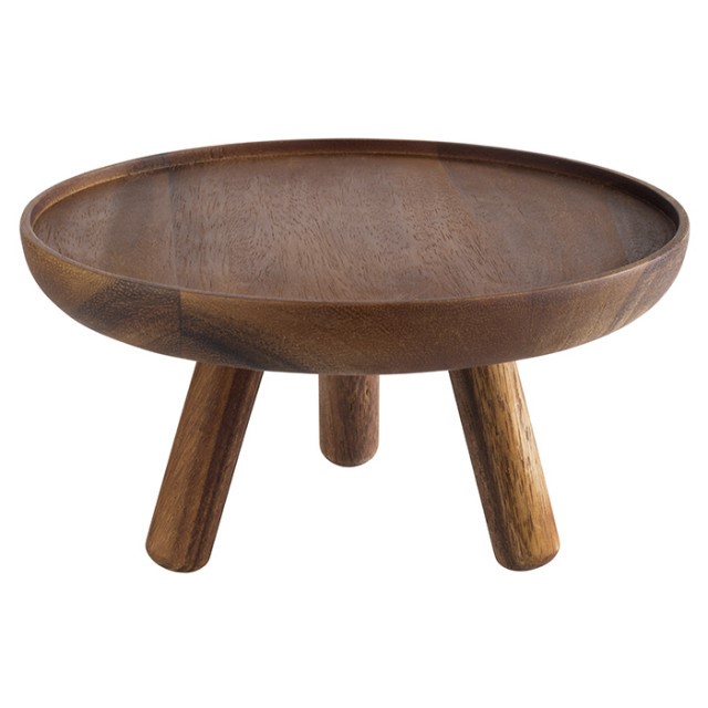 APS Buffetständer -ACACIA-, Ø 20 cm, H: 10,5 cm, Akazienholz