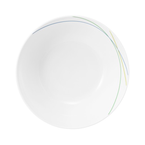 Seltmann Schüssel rund 24 cm, rund, Form: Community, Dekor: 57403 Green Line, hohe Kantenschlagfestigkeit, Made in Germany
