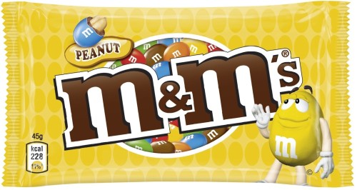 M&Ms Dragees aus Schokolade, Peanut 45G