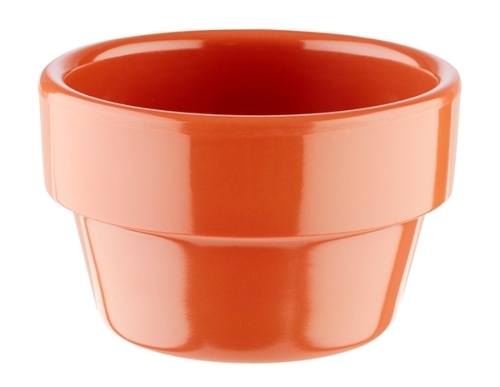 Schale -FLOWER POT- Ø 6 cm, H: 3,5 cm Melamin, Terrakottaoptik 0,04 Liter spülmaschinengeeignet stapelbar nicht