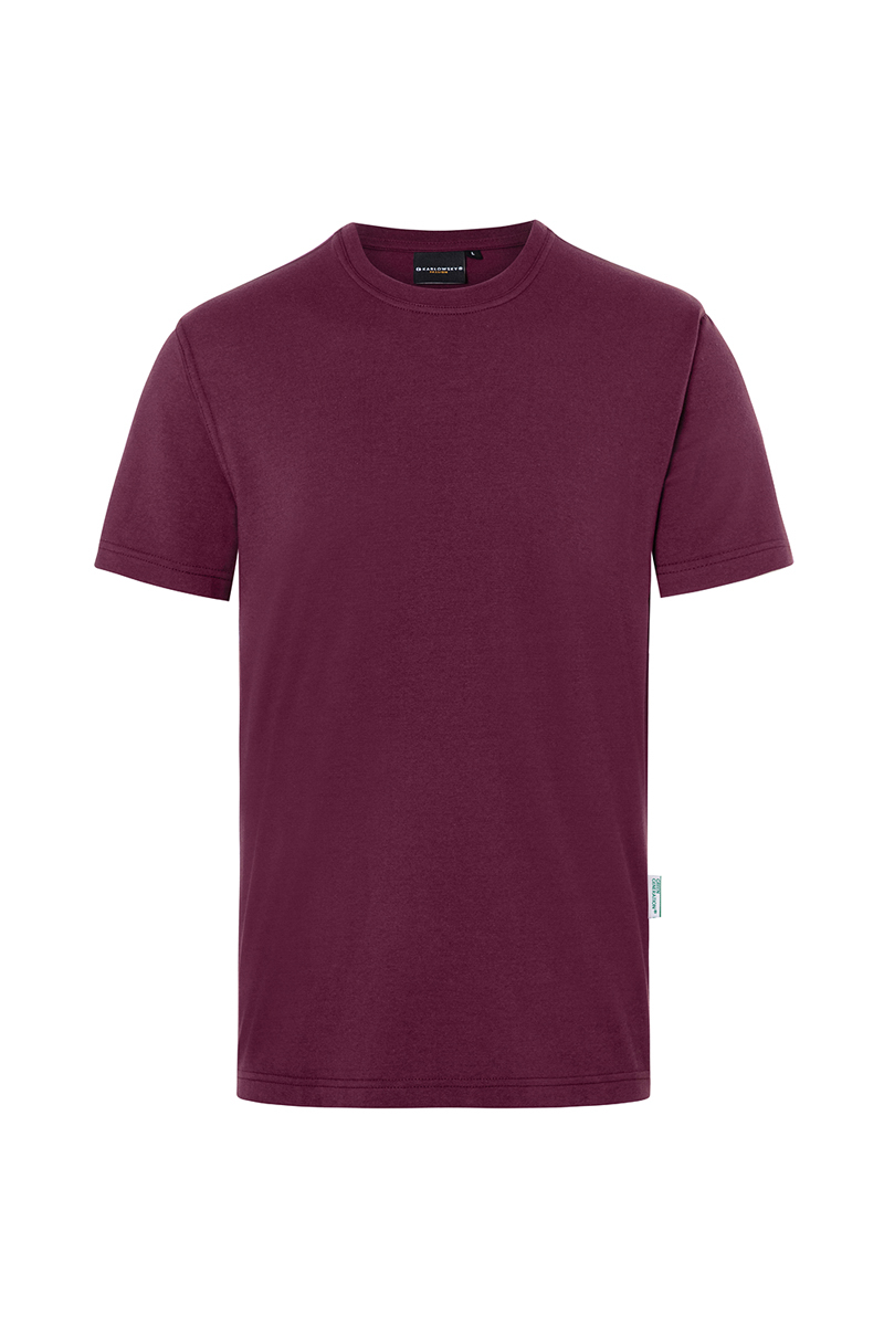 Herren Workwear T-Shirt Casual-Flair, aus nachhaltigem Material , GR. 5XL , Farbe: aubergine , von Karlowsky