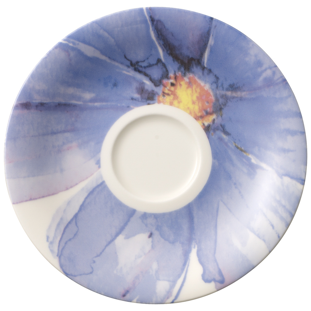 Villeroy und Boch Mokka-/Espressountertasse - Maße: 12 x 12 x 1,5 cm / Ser.: Mariefleur Gris Basic