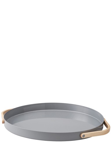 Emma Serviertablett Ø 41.5 cm grau, Maße: 415 x 35 x 35 mm