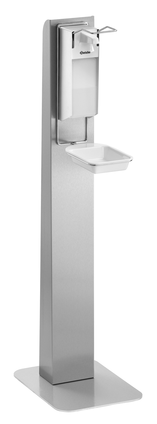 Bartscher Desinfektionssäule D1 1170 |Abtropfschale integriert: Nein | Maße: 30 x 40 x111,7 cm. Gewicht: 7,4 kg