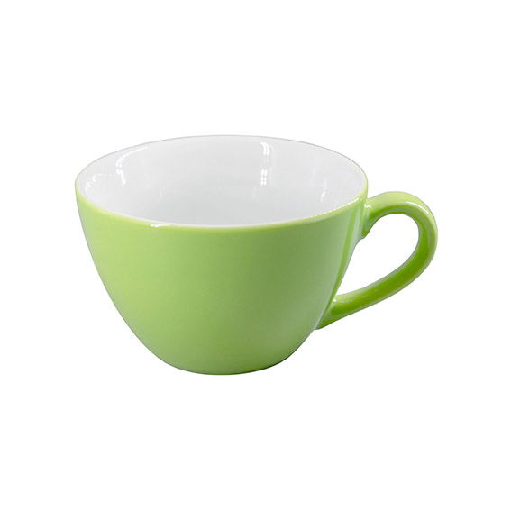 Obertasse 0,32 l - Form: Table Selection - Dekor, 78884 hellgrün - aus Porzellan. Hersteller:, Eschenbach. "Made in Germany".